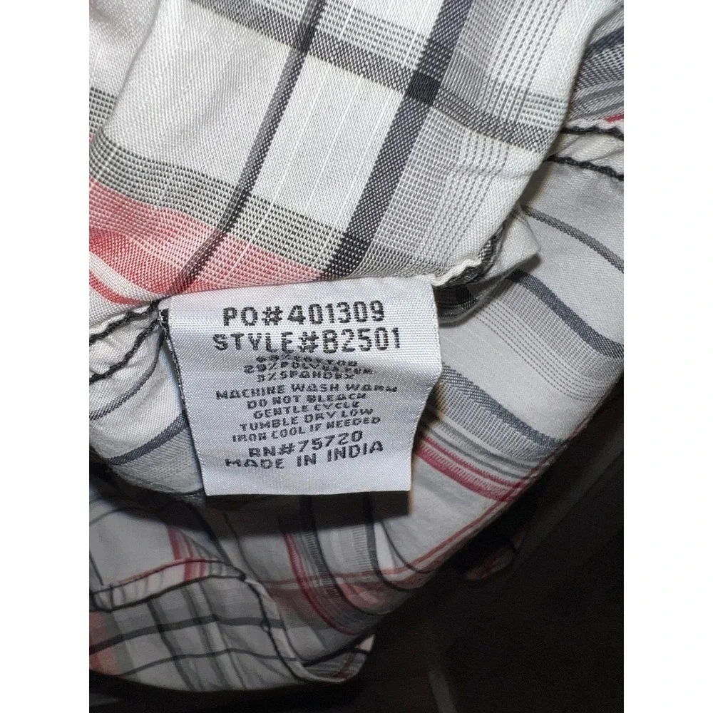 BKE Athletic Fit Mens Large Plaid Long Sleeve Button Pearl Snap Shirt